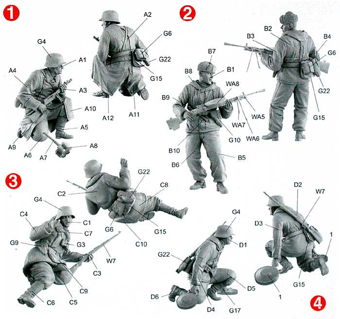 ドイツ 青師団 スペイン義勇兵 東部戦線 1942-43 プラモデル (ドラゴン 1/35 '39-'45 Series No.6674) 商品画像_1