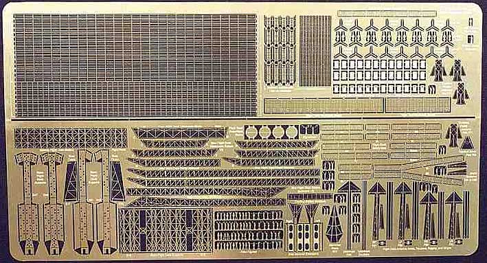 日本海軍 空母赤城用 エッチングパーツ (ハセガワ対応) エッチング (ゴールドメダルモデル 1/450 艦船用エッチングパーツ No.GM-4508) 商品画像_1