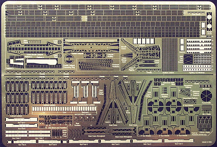 WW2 アメリカ海軍 戦艦 アリゾナ/ペンシルバニア用 エッチングパーツ エッチング (ゴールドメダルモデルズ 1/350 艦船用エッチングパーツシリーズ No.GM-3525) 商品画像_1