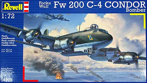フォッケウルフ Fw200C-4 コンドル 爆撃型 プラモデル (Revell 1/72 飛行機 No.04678) 商品画像