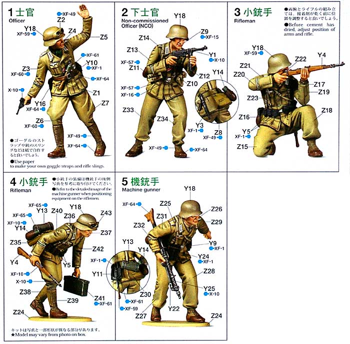 ドイツ アフリカ軍団 歩兵セット プラモデル (タミヤ 1/35 ミリタリーミニチュアシリーズ No.314) 商品画像_2