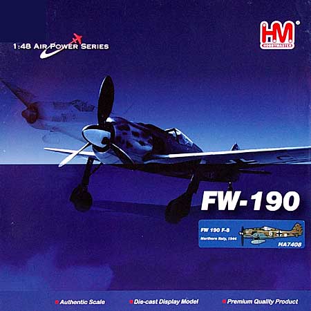 フォッケウルフ Fw190F-8 北イタリア 1944 完成品 (ホビーマスター 1/48 エアパワー シリーズ （レシプロ） No.HA7408) 商品画像