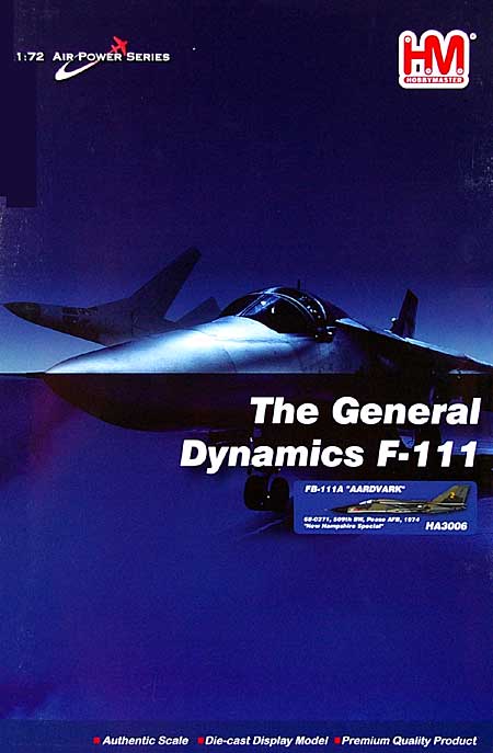 FB-111A アードバーク ニューハンプシャー・スペシャル 完成品 (ホビーマスター 1/72 エアパワー シリーズ （ジェット） No.HA3006) 商品画像