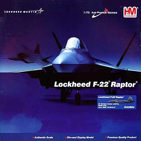 F-22 ラプター AWFC (Air Warfare Center) 完成品 (ホビーマスター 1/72 エアパワー シリーズ （ジェット） No.HA2804) 商品画像