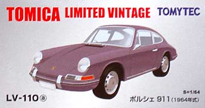 ポルシェ 911 1964年式 (グレー) ミニカー (トミーテック トミカリミテッド ヴィンテージ No.LV-110a) 商品画像