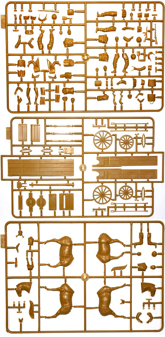 フランス 1944年 (アメリカ降下兵3体＋民間人3体＋馬車) プラモデル (マスターボックス 1/35 ミリタリーミニチュア No.MB3578) 商品画像_1