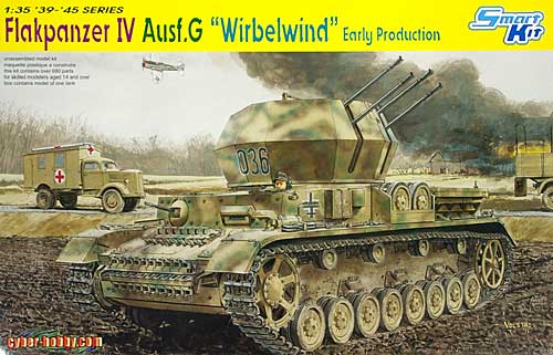 ドイツ軍 4号対空戦車 ヴィルベルヴィント 初期型 (G型車体) プラモデル (サイバーホビー 1/35 AFV シリーズ （