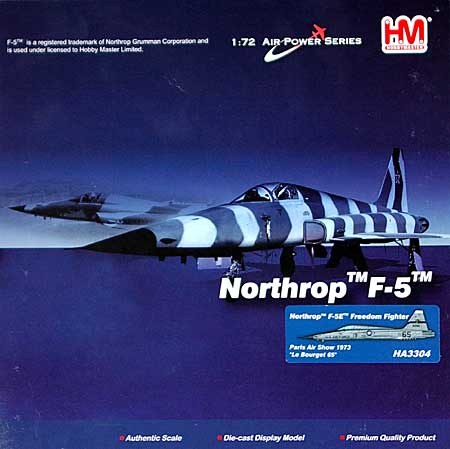 F-5E タイガー 2 パリ・エアショー 1973 完成品 (ホビーマスター 1/72 エアパワー シリーズ （ジェット） No.HA3304) 商品画像