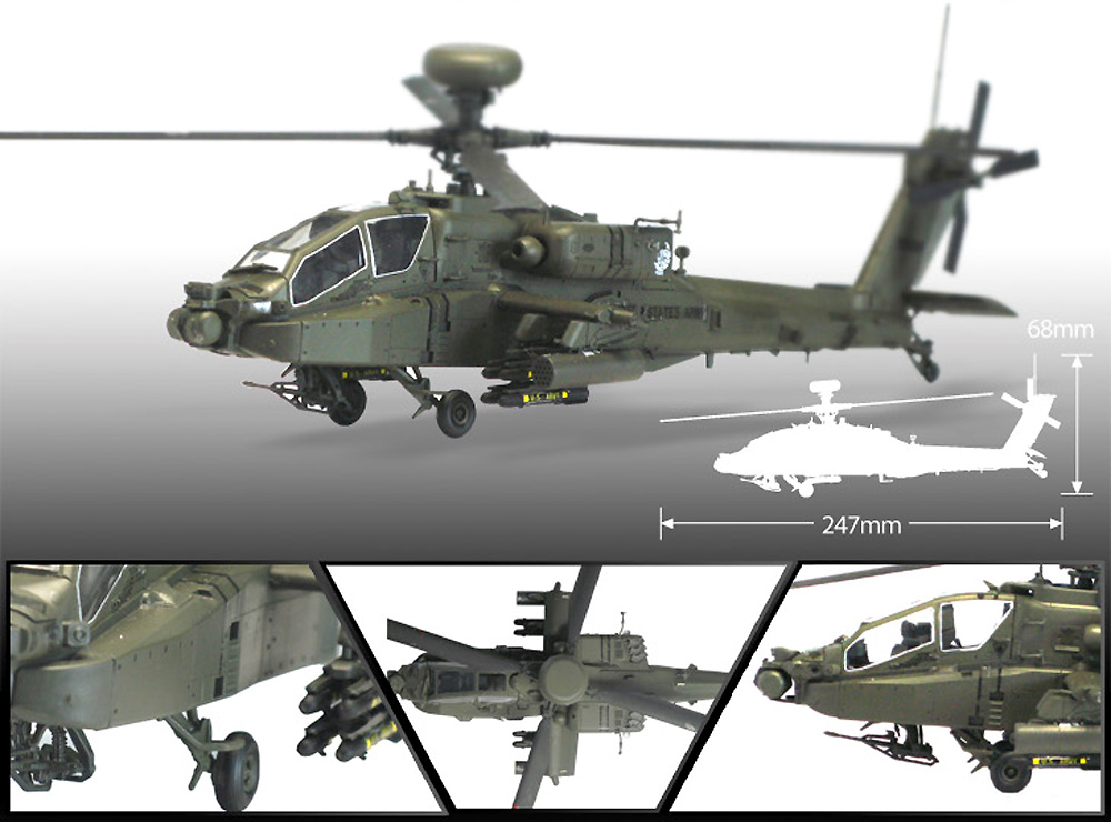 AH-64D アパッチ ブロック 2 初期型 プラモデル (アカデミー 1/72 Aircrafts No.12514) 商品画像_4