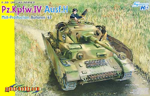 4号戦車 H型 中期生産型 1943年 秋 (Pz.Kpfw.4 Ausf.H) プラモデル (サイバーホビー 1/35 AFV シリーズ （