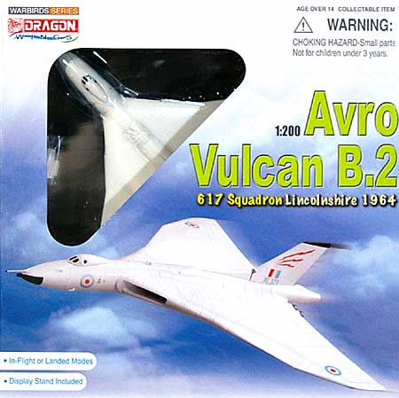 アブロ バルカン B.2 617SQ スキャンプトン空軍基地 1964年 完成品 (ドラゴン 1/200 ウォーバーズシリーズ No.52007) 商品画像