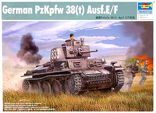 ドイツ PzKpfw.38(t) 38(t)式軽戦車 E/F型 プラモデル (トランペッター 1/35 AFVシリーズ No.01577) 商品画像