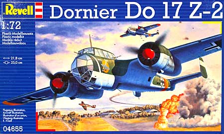 ドルニエ Do17Z-2 プラモデル (レベル 1/72 飛行機 No.04655) 商品画像