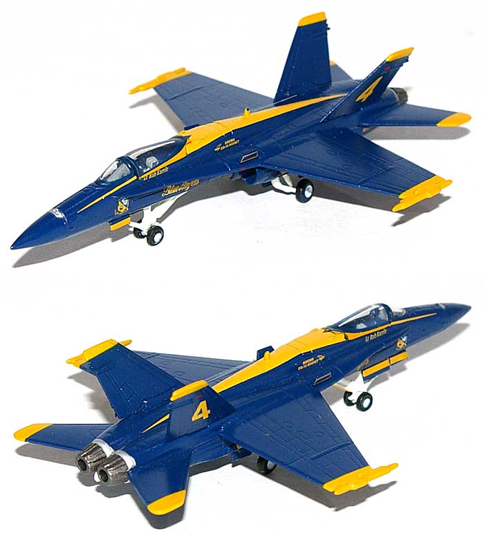 F/A-18C ホーネット ブルーエンジェルス No.4 SLOT 完成品 (ヘルパ herpa Wings （ヘルパ ウイングス） No.554312) 商品画像_3