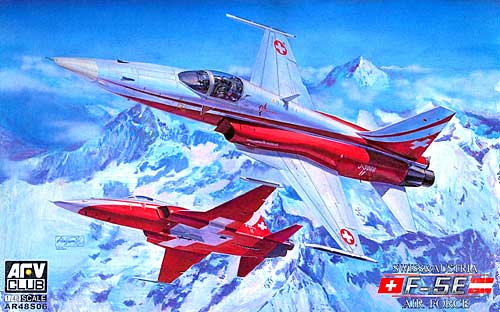 F-5E タイガー 2 スイス空軍&オーストリア空軍 プラモデル (AFV CLUB 1/48 エアクラフト プラモデル No.AR48S06) 商品画像
