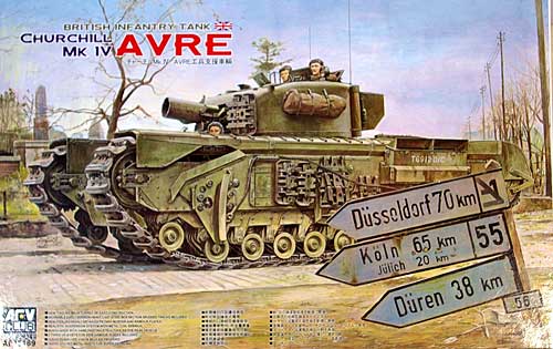 チャーチル Mk.4 AVRE 工兵支援車輌 プラモデル (AFV CLUB 1/35 AFV シリーズ No.AF35169) 商品画像