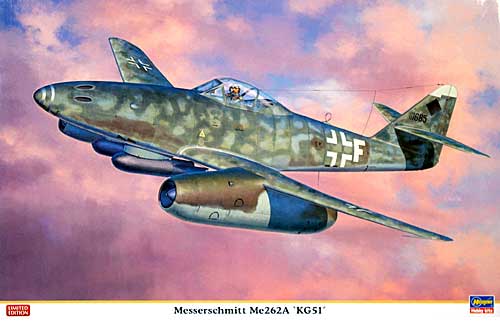 メッサーシュミット Me262A 第51爆撃航空団 プラモデル (ハセガワ 1/32 飛行機 限定生産 No.08215) 商品画像