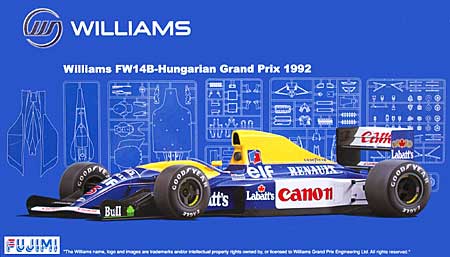 ウィリアムズ・ルノー FW14B 1992年 ハンガリーグランプリ仕様 プラモデル (フジミ 1/20 GPシリーズ No.旧GP026) 商品画像