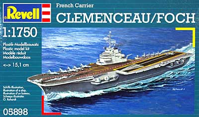 フランス海軍 空母 クレマンソー プラモデル (Revell Ships（艦船関係モデル） No.05898) 商品画像