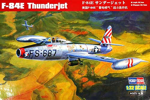 F-84E サンダージェット プラモデル (ホビーボス 1/32 エアクラフト シリーズ No.83207) 商品画像