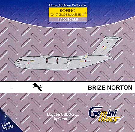 C-17 グローブマスター 3 イギリス空軍 ブライズノートン基地 (ZZ173) 完成品 (ジェミニ ジェット 1/400 ジェミニ エース （Gemini ace） No.GMRAF047) 商品画像
