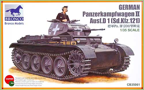 ドイツ 2号快速戦車 D1型 (Sd.Kfz.121) プラモデル (ブロンコモデル 1/35 AFVモデル No.CB35061) 商品画像