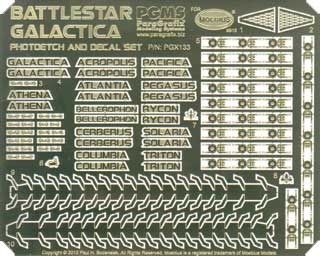 バトルスター・ギャラクティカ 専用 ディテールアップエッチングパーツ & デカールセット エッチング (パラグラフィックス フォトエッチングパーツ No.PGX133) 商品画像_1