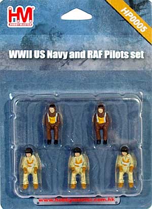 アメリカ海軍/イギリス空軍 パイロットフィギュア 完成品 (ホビーマスター エアクラフト アクセサリー No.HP0005) 商品画像