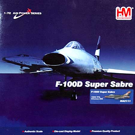 F-100D スーパーセイバー アーカンソー ANG 完成品 (ホビーマスター 1/72 エアパワー シリーズ （ジェット） No.HA2111) 商品画像