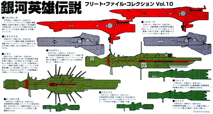 銀河英雄伝説 フリート・ファイル・コレクション Vol.10 完成品 (らいとすたっふ 銀河英雄伝説 フリートファイルコレクション No.Vol.010) 商品画像_1