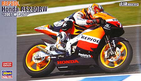 レプソル ホンダ RS250RW 2007 WGP250 プラモデル (ハセガワ 1/12 バイク 限定生産 No.21701) 商品画像