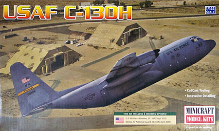 アメリカ空軍 C-130H ハーキュリーズ プラモデル (ミニクラフト 1/144 軍用機プラスチックモデルキット No.14649) 商品画像
