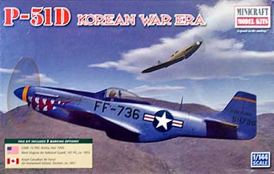 P-51D ムスタング 朝鮮戦争 プラモデル (ミニクラフト 1/144 軍用機プラスチックモデルキット No.14652) 商品画像