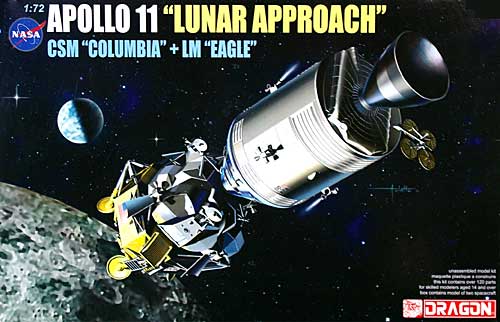 アポロ11号 月面着陸 (司令船 コロンビア ＋ 月着陸船 イーグル) プラモデル (ドラゴン ドラゴンスペースモデルキットシリーズ No.11001) 商品画像