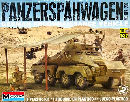 Sd.Kfz.232 8輪重装甲無線車 プラモデル (レベル/モノグラム 1/32 ミリタリー No.85-7856) 商品画像