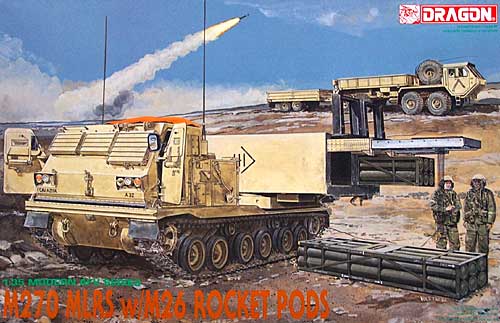 M270 MLRS w/M26 ロケットポッド プラモデル (ドラゴン 1/35 Modern AFV Series No.3523) 商品画像