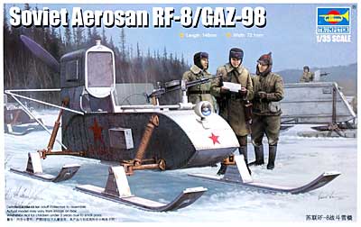 ソビエト RF-8/GAZ-98 武装スノーモービル プラモデル (トランペッター 1/35 ＡＦＶシリーズ No.02322) 商品画像