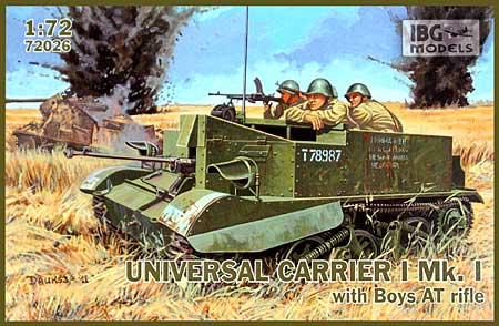 ユニバーサルキャリア 1 Mk.1 ボーイズ対戦車ライフル搭載型 プラモデル (IBG 1/72 AFVモデル No.72026) 商品画像