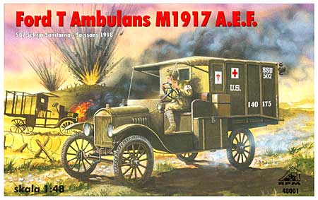 アメリカ軍 T型フォード救急車 1917年型 プラモデル (RPM 1/48 ミリタリー No.48001) 商品画像