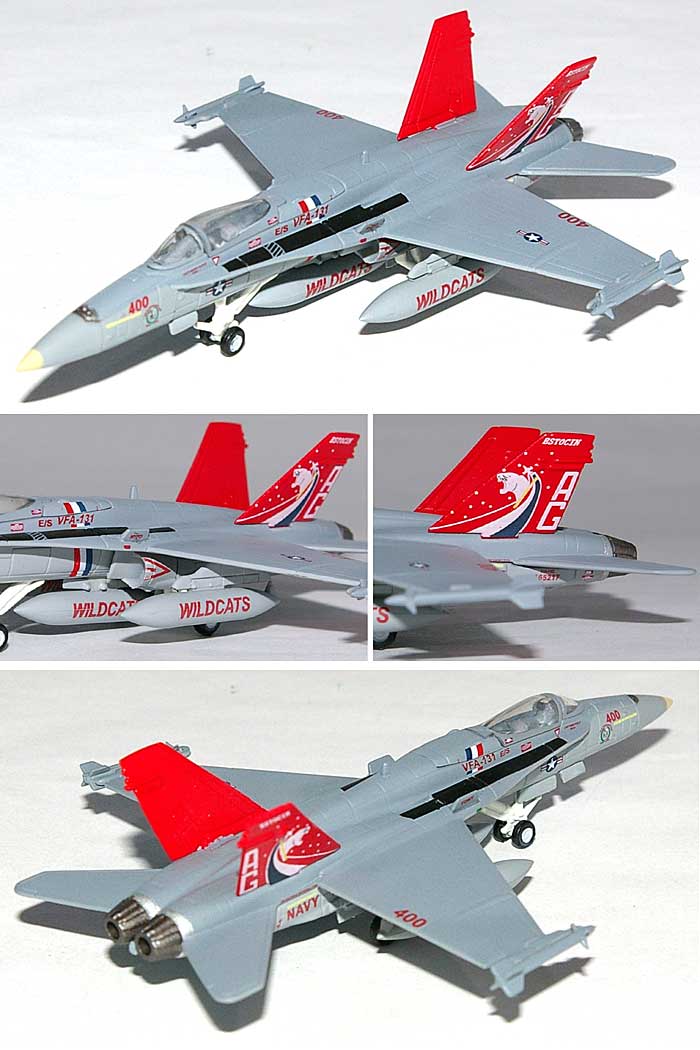 F/A-18C ホーネット VFA-131 ワイルドキャッツ (AG400) 完成品 (ヘルパ herpa Wings （ヘルパ ウイングス） No.554169) 商品画像_1