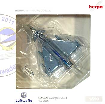 ユーロファイター ドイツ空軍 第74戦闘航空団 50周年記念塗装 完成品 (ヘルパ herpa Wings （ヘルパ ウイングス） No.554466) 商品画像