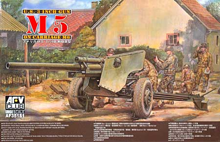 アメリカ M5 3インチ砲 M6砲架型 プラモデル (AFV CLUB 1/35 AFV シリーズ No.AF35181) 商品画像