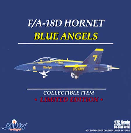 F/A-18D ホーネット アメリカ海軍 ブルーエンジェルス 完成品 (ウイッティ・ウイングス 1/72 スカイ ガーディアン シリーズ （現用機） No.75148) 商品画像