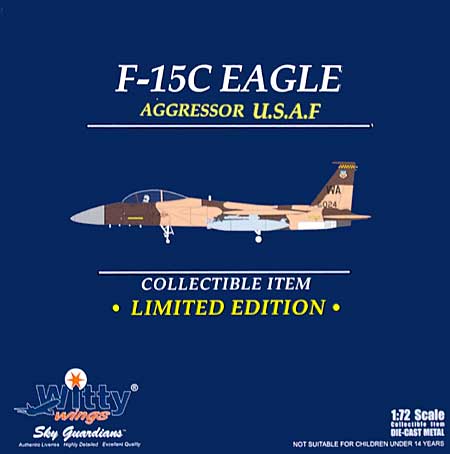 F-15C イーグル U.S.A.F. 65AGRS アグレッサー ネリス AFB 完成品 (ウイッティ・ウイングス 1/72 スカイ ガーディアン シリーズ （現用機） No.75160) 商品画像