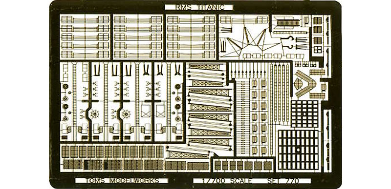 客船 タイタニック用 エッチング (トムスモデル 1/700 艦船用エッチングパーツシリーズ No.PE-310) 商品画像_1