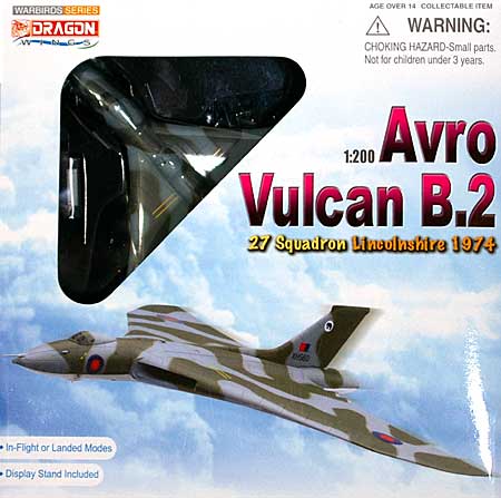 アブロ バルカン B.2 第27飛行隊 リンカーンシャー 1974 完成品 (ドラゴン 1/200 ウォーバーズシリーズ No.52005) 商品画像