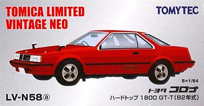 トヨタ コロナ 1800GT-T (82年式) (赤) ミニカー (トミーテック トミカリミテッド ヴィンテージ ネオ No.LV-N058a) 商品画像