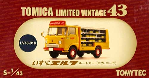 いすゞ エルフ ルートカー (コカ・コーラ) (黄) ミニカー (トミーテック トミカリミテッド ヴィンテージ 43 No.LV43-001b) 商品画像