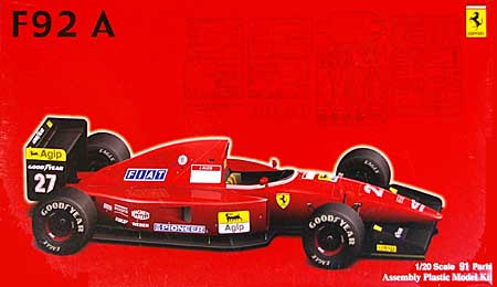 フェラーリ F92A 1992年 後期型 デラックス (カルトグラフデカール & エッチングパーツ付き) プラモデル (フジミ 1/20 GPシリーズ SP （スポット） No.SP015) 商品画像