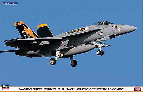 F/A-18E/F スーパーホーネット アメリカ海軍 航空100周年 コンボ (2機セット) プラモデル (ハセガワ 1/72 飛行機 限定生産 No.01963) 商品画像
